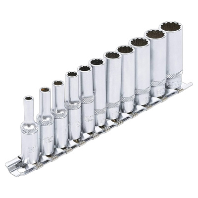 Seri me Çelësa busull të gjatë 12 Kendore 1/4 4-13MM 11 copë