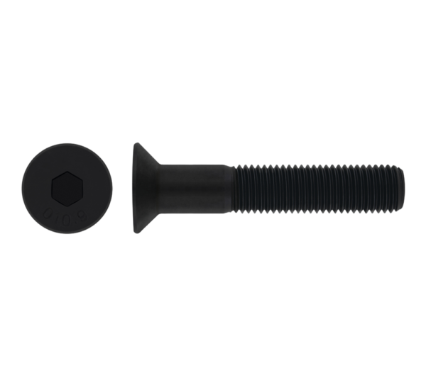 Bullon Koke Freze Celes Hegzagonal Din 7991 - ISO 5933 - Uni 10642 Fortesia 10.9 Brunito