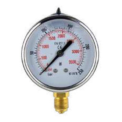 Manometer me Glicerine D63MM