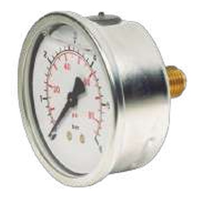 Manometer me Glicerine D63MM - MAN1/4R0-4